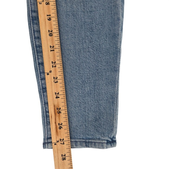 MOTHER High Waisted Looker Ankle Jeans 26 Blue Light Wash Skinny Denim - Picture 7 of 9